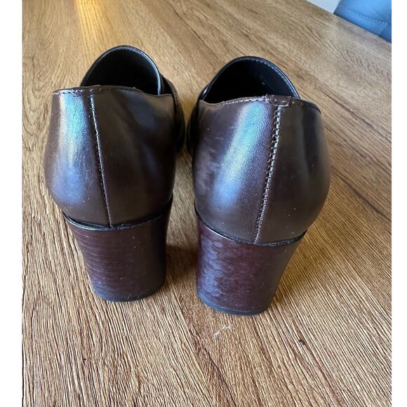 Bandolino Block Heel Brown Loafers Size 6 - Picture 8 of 8
